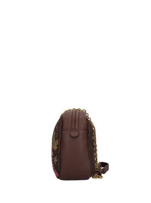 Borsa ROSES in tessuto ed ecopelle LA CARRIE | 142M-WR-321-TSJMARRONE